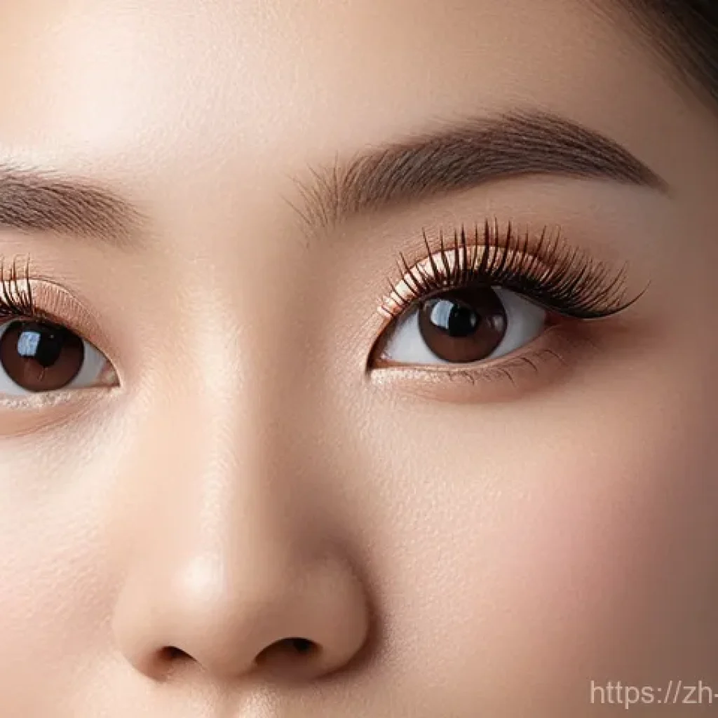 속눈썹 컬 유지력이 높은 뷰러 추천 - **Prompt for "Asian Eye-type Eyelash Curler"**:
A close-up, soft-focus portrait of a young East ...
