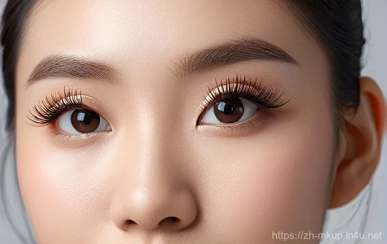 속눈썹 컬 유지력이 높은 뷰러 추천 - **Prompt for "Asian Eye-type Eyelash Curler"**:
    A close-up, soft-focus portrait of a young East ...