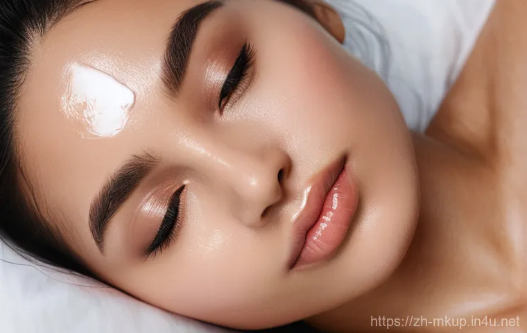 겨울철 립밤 겸 립스틱 추천 - Prompt 1: Night-time Lip Mask Ritual**