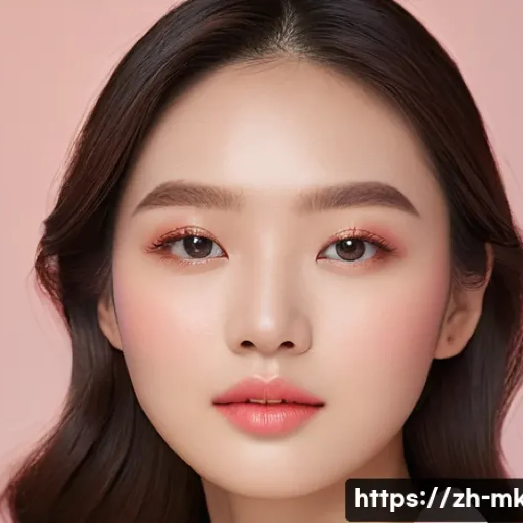 새틴 립스틱과 매트 립스틱 비교 - **Prompt for Gentle & Elegant Satin Lipstick Look:**
A portrait of a young woman (20-30 years ol...